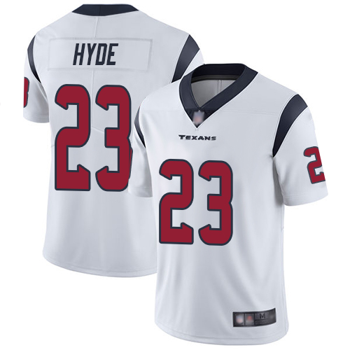 Houston Texans Limited White Men Carlos Hyde Road Jersey NFL Football #23 Vapor Untouchable->youth nfl jersey->Youth Jersey